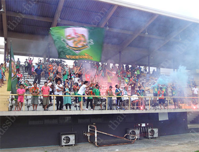 Kasetsart Fans celebrating the play-offs Kasetsart Fans