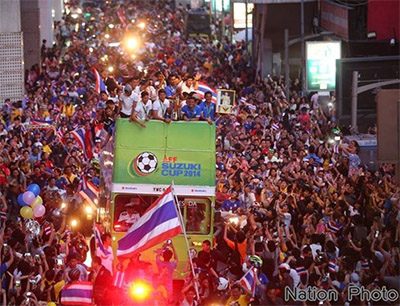 Weltmeisterlicher Empfang für Thailands Helden Empfang