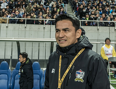 Kiatisuk Senamuang vor der Partie gegen Japan Kiatisuk Senamuang